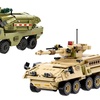 Image 1: LEGO Inspired Miniature Armoured Vehicle Building Block Set, Dual Models