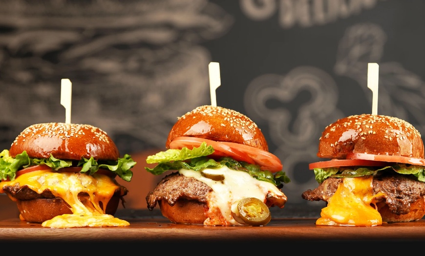 Image 2: Family Feast: Burgers, Fries, Onion Rings, Milkshakes, 2 Pepsis & More
