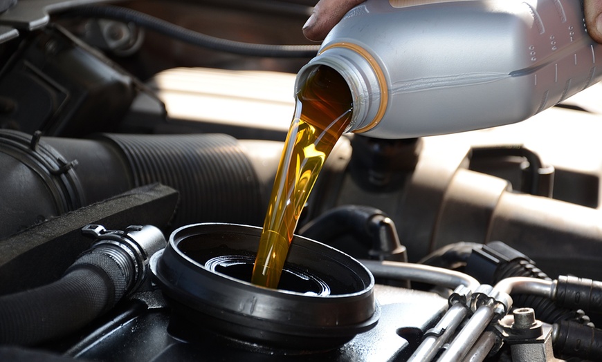 Image 3: One Synthetic Blend or Full Synthetic Oil Change with Brake Inspection
