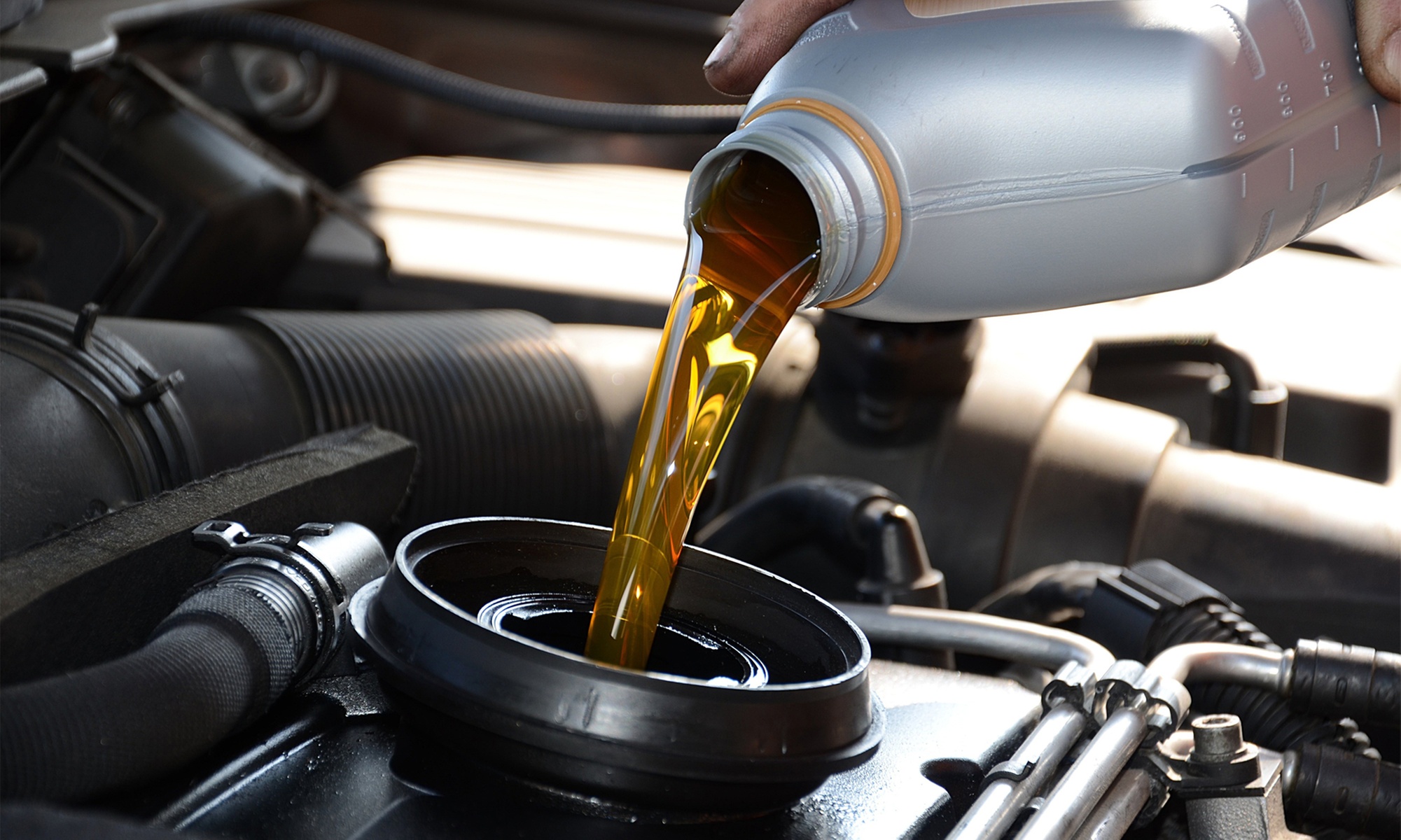 One Synthetic Blend or Full Synthetic Oil Change with Brake Inspection