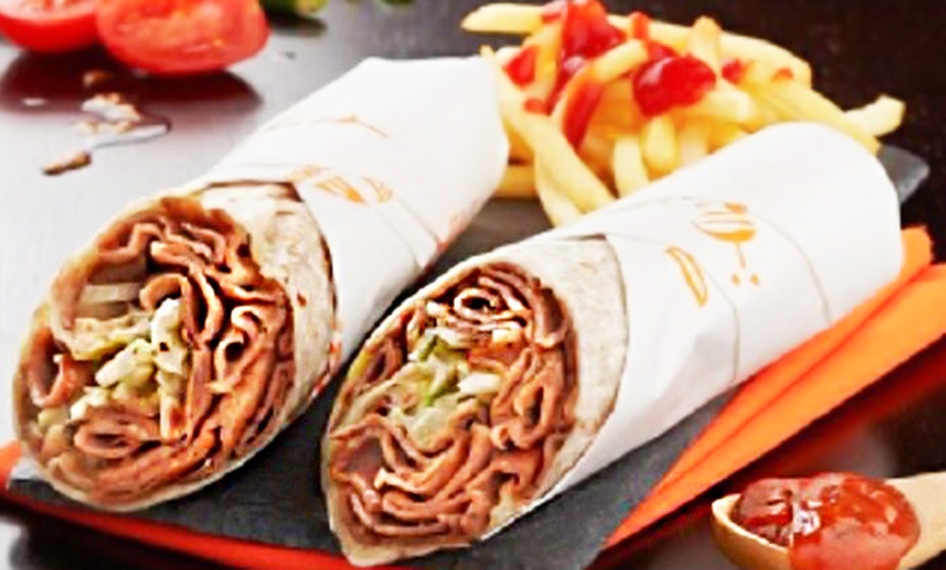 Image 3: German Doner Kebab Box Meal