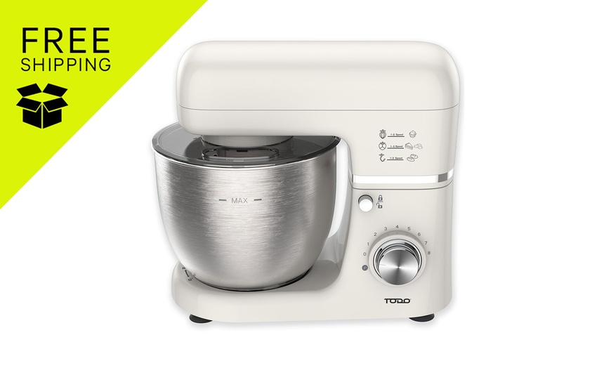 Image 1: TODO 1300W Electric Stand Mixer 5L Stainless Steel Bowl