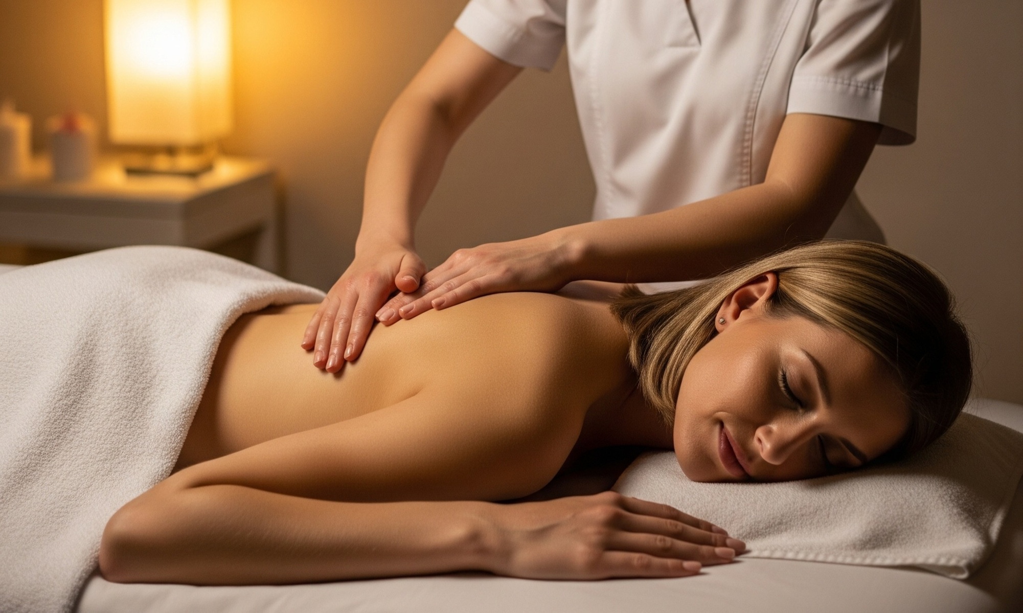 30 Min. Rücken-Massage, opt. m. Aroma, od. 60 Min. Teilkörpermassage
