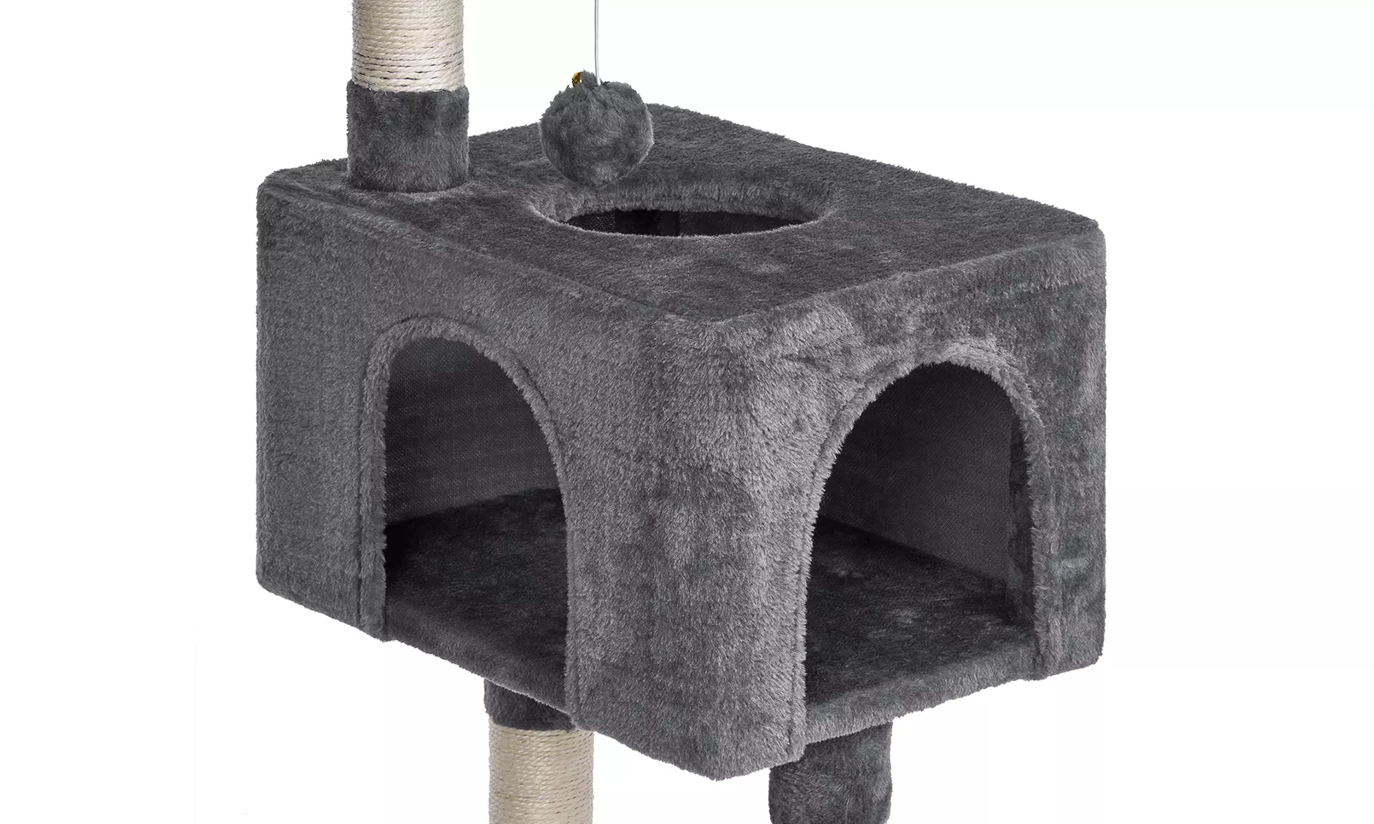 Meerlaagse grijze kattenboom