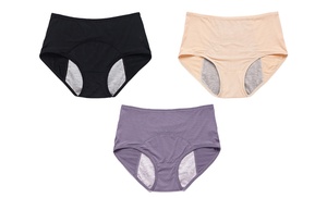 Three-Piece Leak-Proof Menstrual Panties Set With Free Delivery