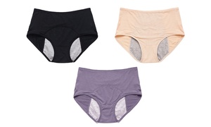 Three-Piece Leak-Proof Menstrual Panties Set With Free Delivery