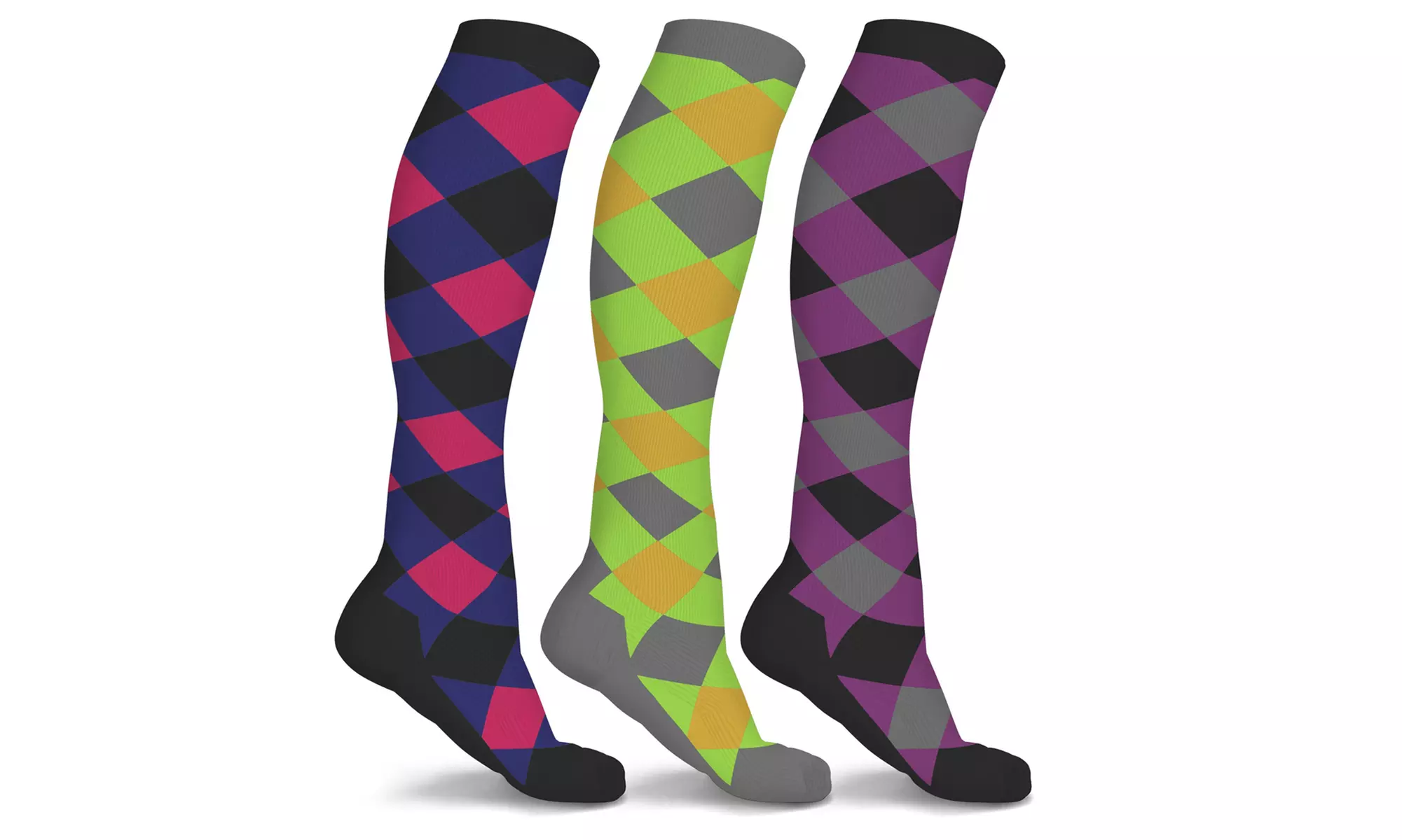 DCF Knee High Compression Socks (3 Pairs)