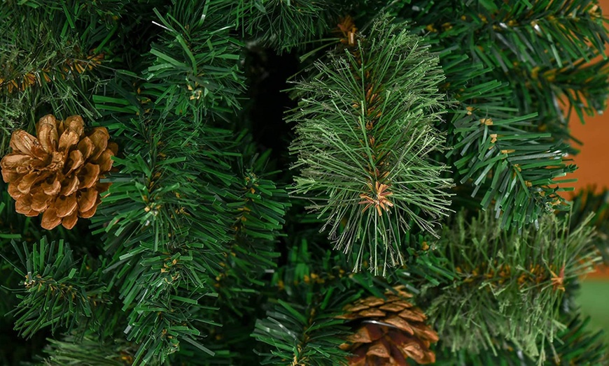 Image 4: HomCom Pine Tree Christmas Tree