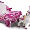 Image 2: Disney Princess 6v Electric Ride-on Horse & Carriage 