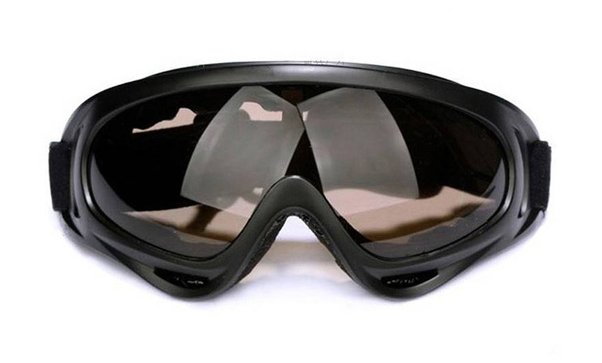 Image 6: Mens Womens Ski Snow Goggles Anti Wind Fog Dust UV Helmet Sunglasses Glasses