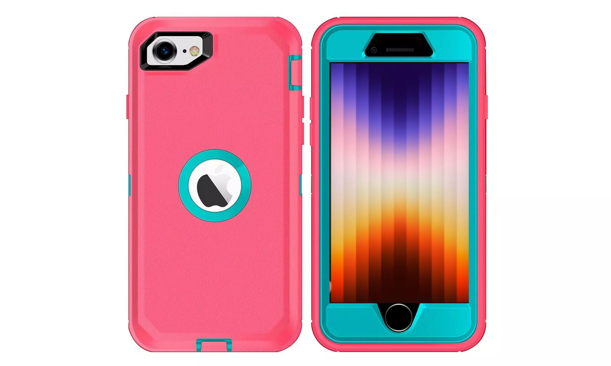 Case For iPhone SE 3rd Gen 2022 Shockproof Heavy Duty Built-in Screen Protector