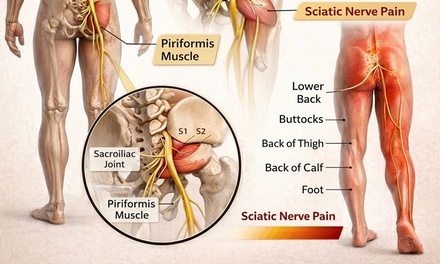 60 Minutes: SCIATIC RELIEF & RESTORE PACKAGE - Healing Hands of Zen