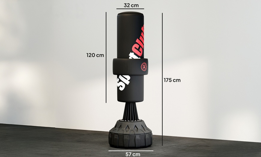Image 7: SPORTNOW Freestanding Punching Bag, 175cm Boxing Bag with Stand