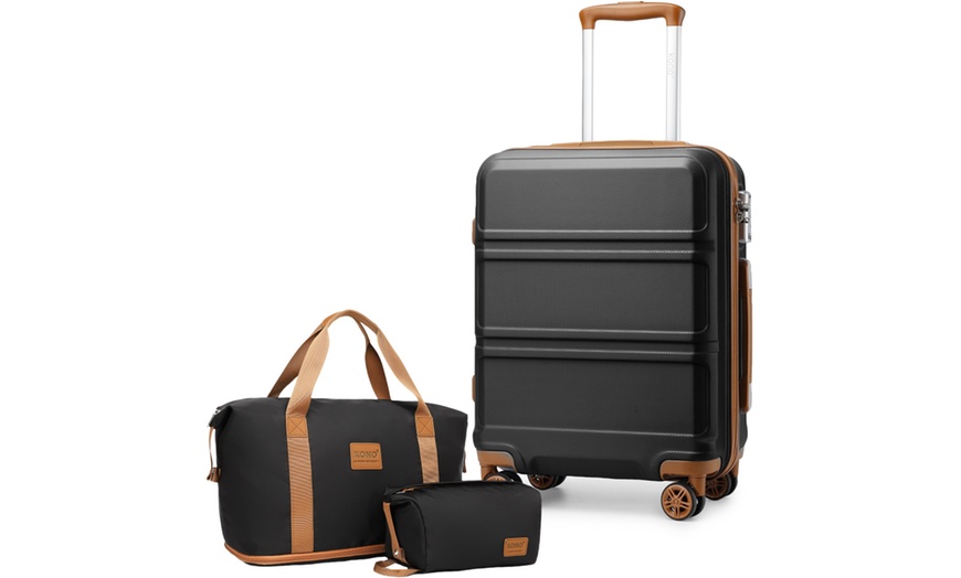 Image 13: Set de bagages 3 pièces : valise, sac de voyage et trousse de toilette