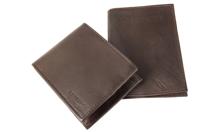 Image 8: Coffret cadeau en cuir Leonardo Verrelli