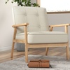Image 1: Sillón con acolchado suave o de rizo y patas de madera, de Doosense