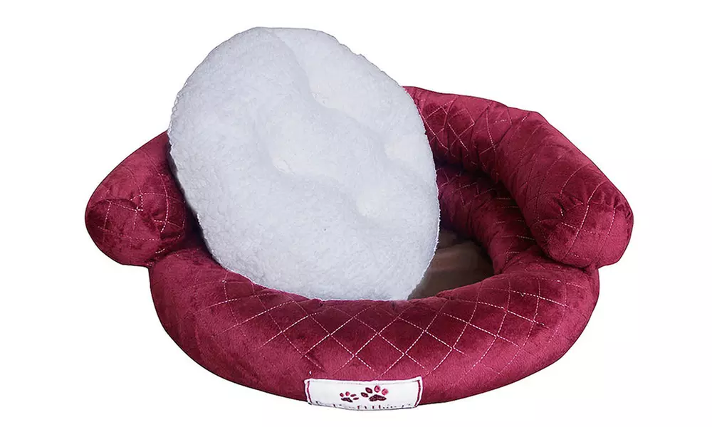 Plush Fluffy Soft Warm Calming Medium Small Dog Puppy Kitten Cat Pet Bed Cuddle