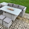 Image 1: Fimous Outdoor PE Rattan Garden Furniture Set