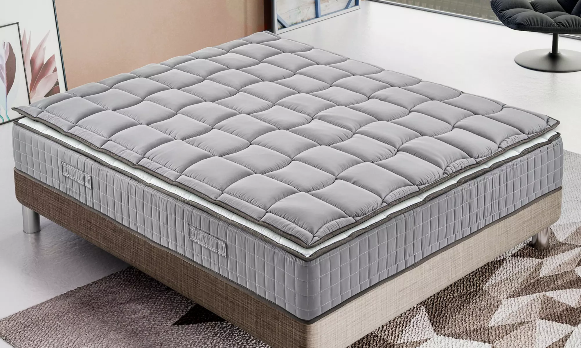 Matelas "Elite" avec surmatelas en mousse à mémoire de forme
