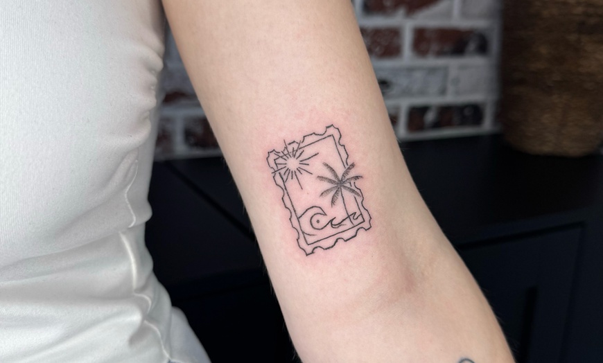 Image 1: Small or Medium Tattoo with Consultation or Tattoo Sticker Sleeve 