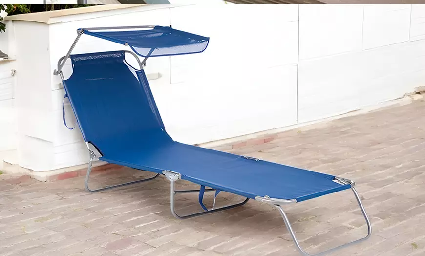 Image 6: Transat pliable avec pare-soleil