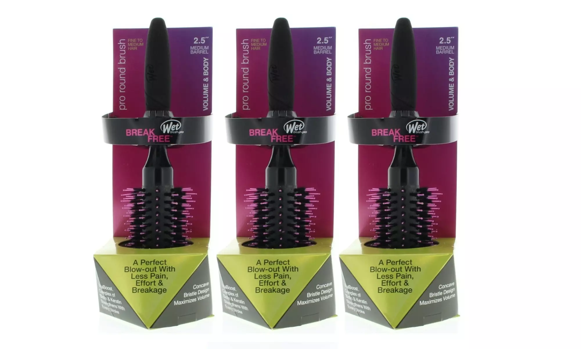 The Wet Brush Up to Three Packs of Original or Backbar or Detangler Brushes
