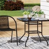 Image 2: Tempered Glass Table with Two Chairs