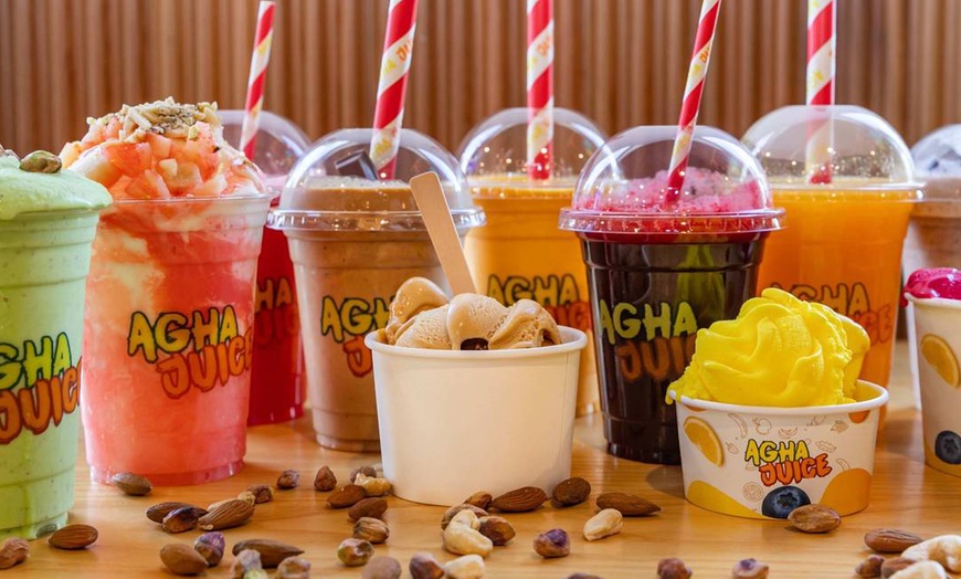 Image 2: Enjoy a Banana Nut Blast or Berry Blast Protein Shake - Medium/Large