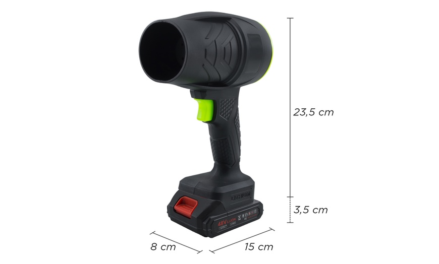 Image 4: Akku-Turbo-Druckluftgebläse mit 3 Geschwindigkeiten und 2 Akkus