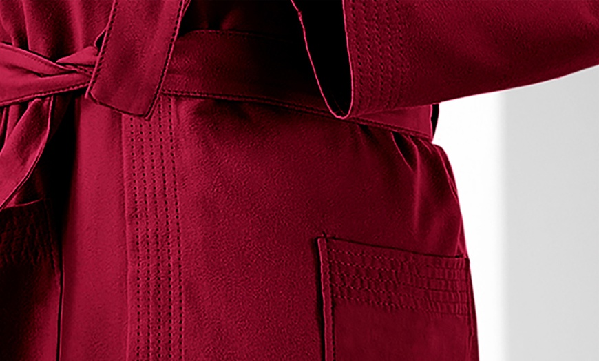 Image 20: Sneldrogend microfiber badjas met capuchon