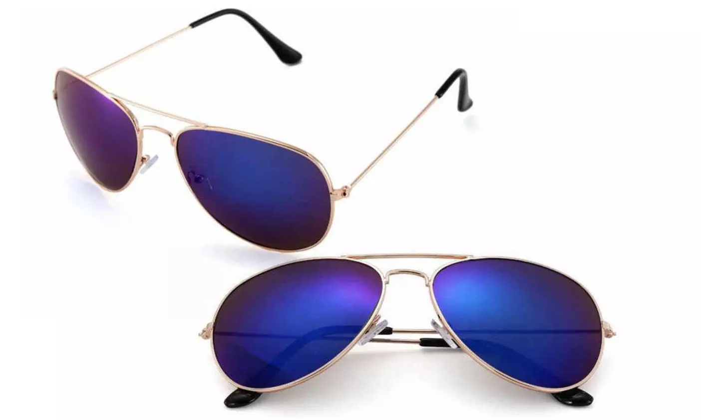 Mirrored Aviator Sunglasses