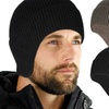 Image 1: Winter Warm Fleece Lined Knit Beanie Earflap Hat Cap