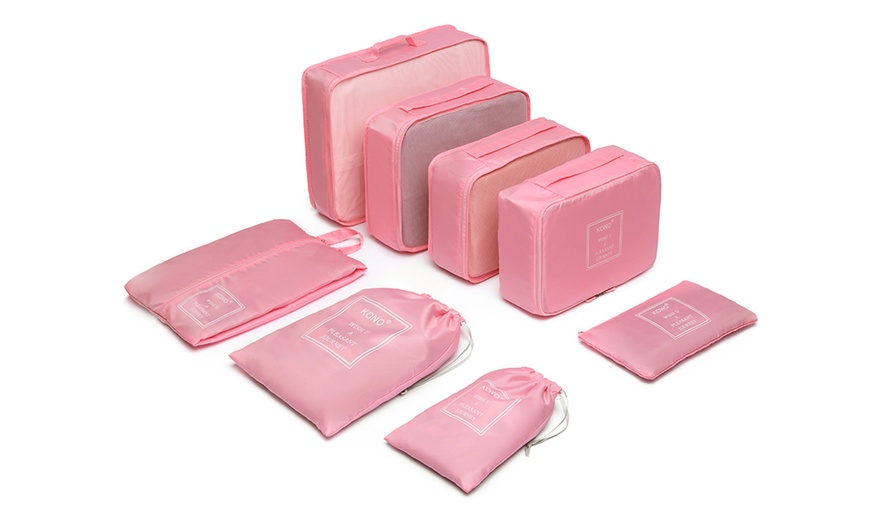 Image 11: 1x oder KONO 3x ABS-Hartschalenkoffer mit 8er-Set Reise-Organizer