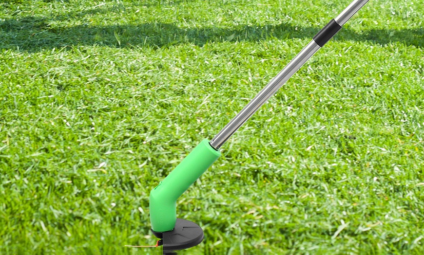 Image 1: Extendable Grass Trimmer, Battery-Powered