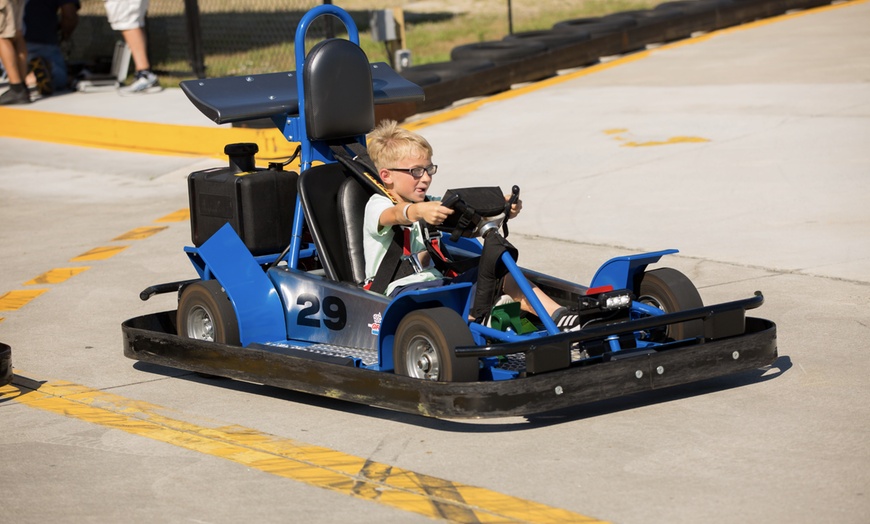 Image 4: Thrill-seekers unite! Unlimited go-kart rides at Broadway Grand Prix