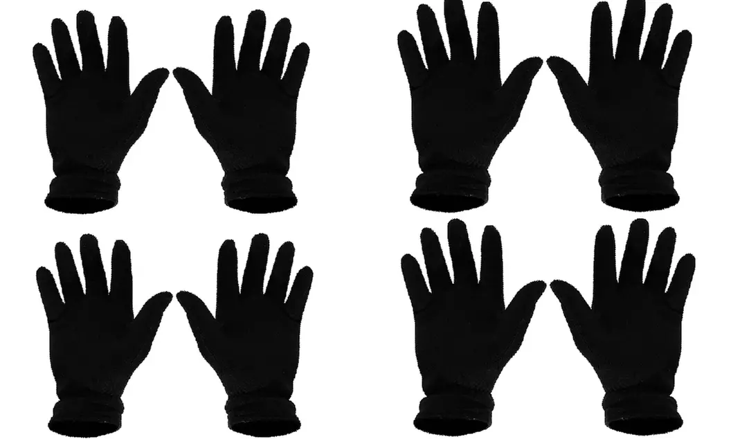 1 , 2 ou 4 paires de gants microfibres avec poche pour ranger un petit objet : carte bleu ou clé - Second Medium