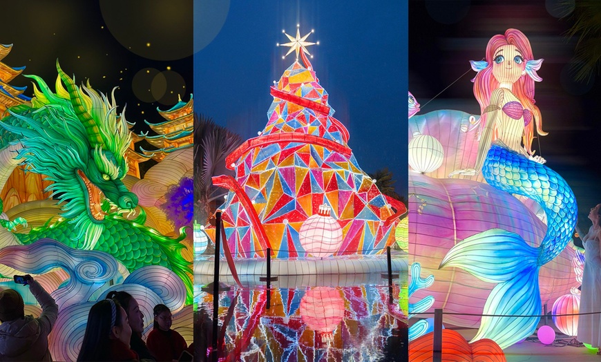 Image 3: Interactive Holiday Lights Experience at Dream Glow Festival