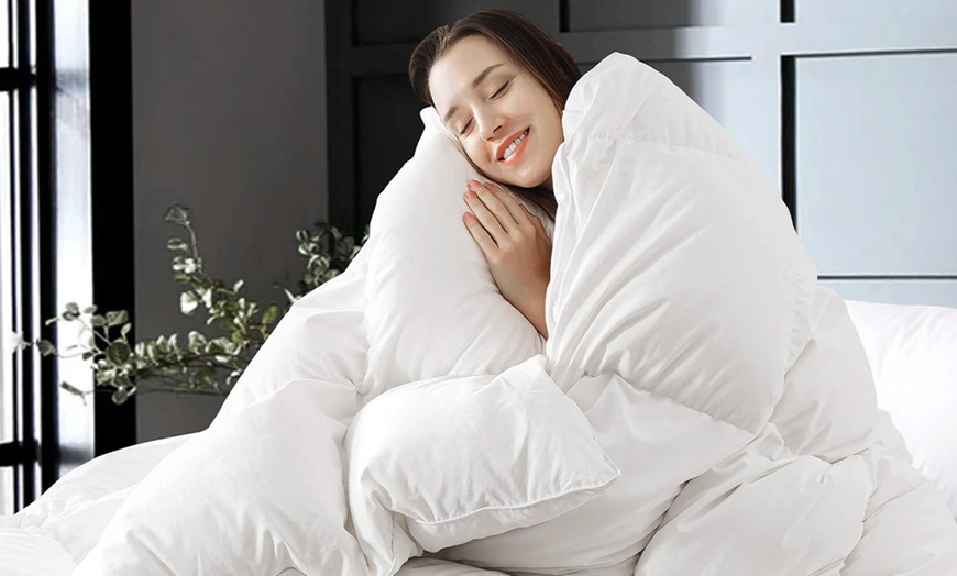 Image 1: Luxury Goose Feather and Down Duvet