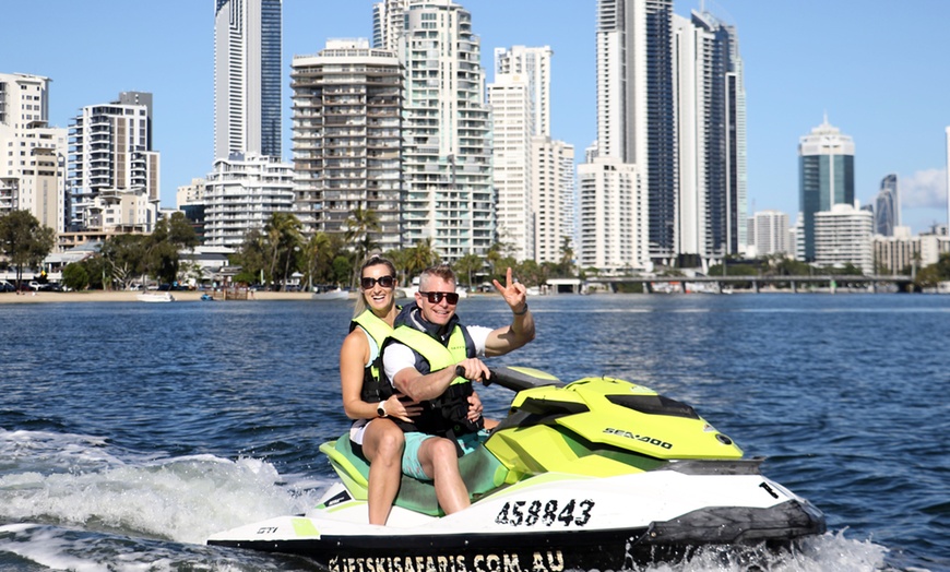 Image 1: Thrilling 30-Min Jet Ski Tour for up to Two People in Surfers Paradise