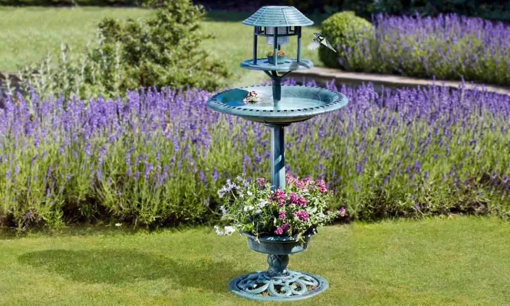 Happy Beaks Garden Bird Hotel with Solar Light