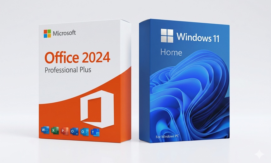 Image 4: Microsoft Office 2024 Pro Plus & Windows 11 Pro/Home Lifetime Bundle 