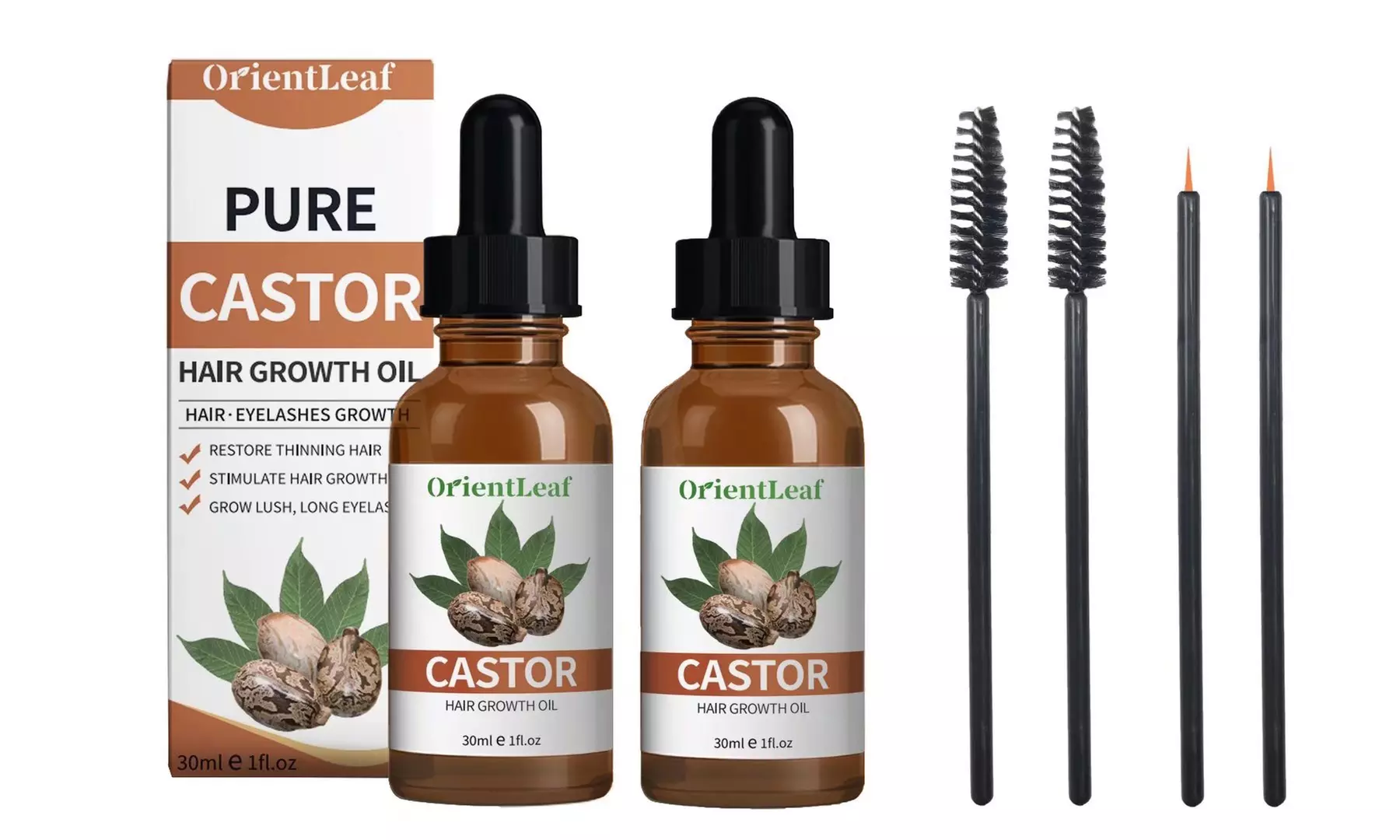 Natural Castor Oil Hair Growth Treatment Rapid Liquid Hair Growth Essential Oil