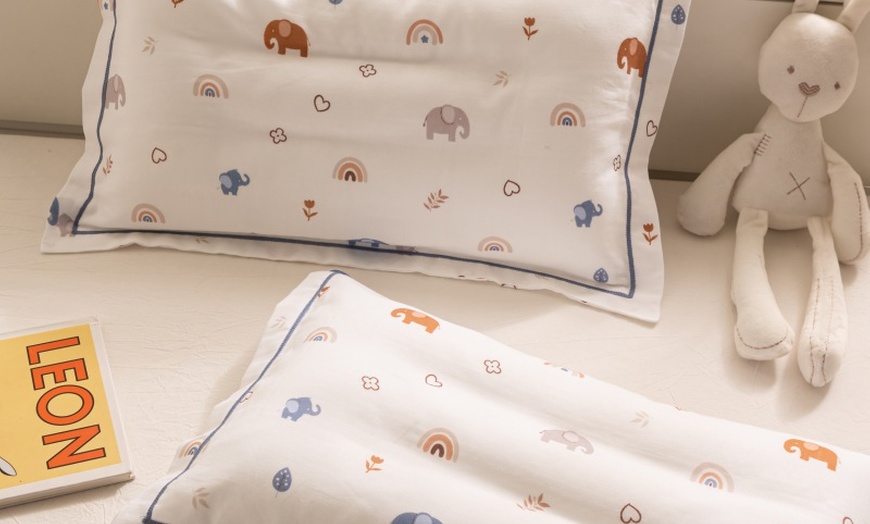 Image 70: Breathable Pure Cotton Kids Pillowcase Pair