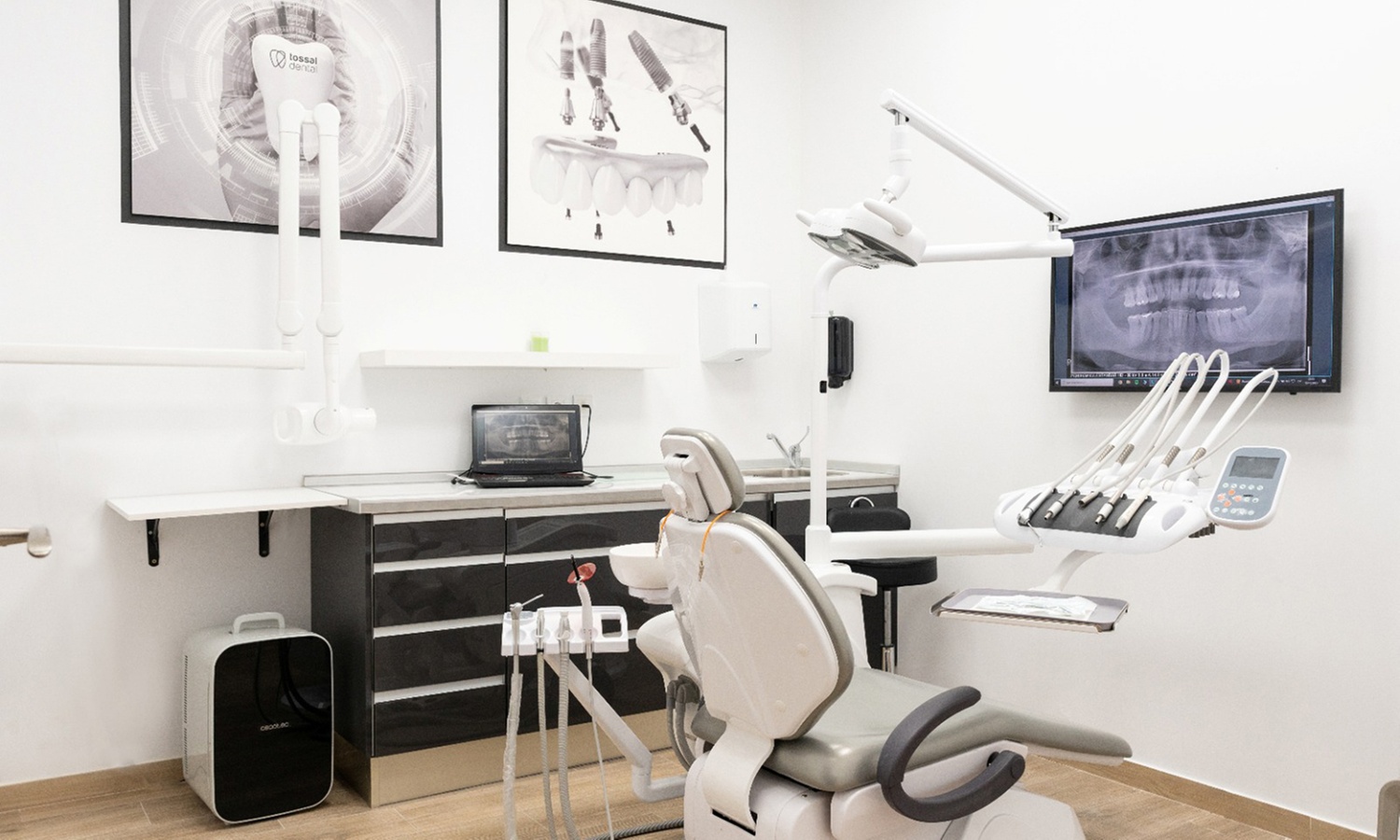 Limpieza bucal con ultrasonidos y opción a curetaje de 1 o 2 arcadas