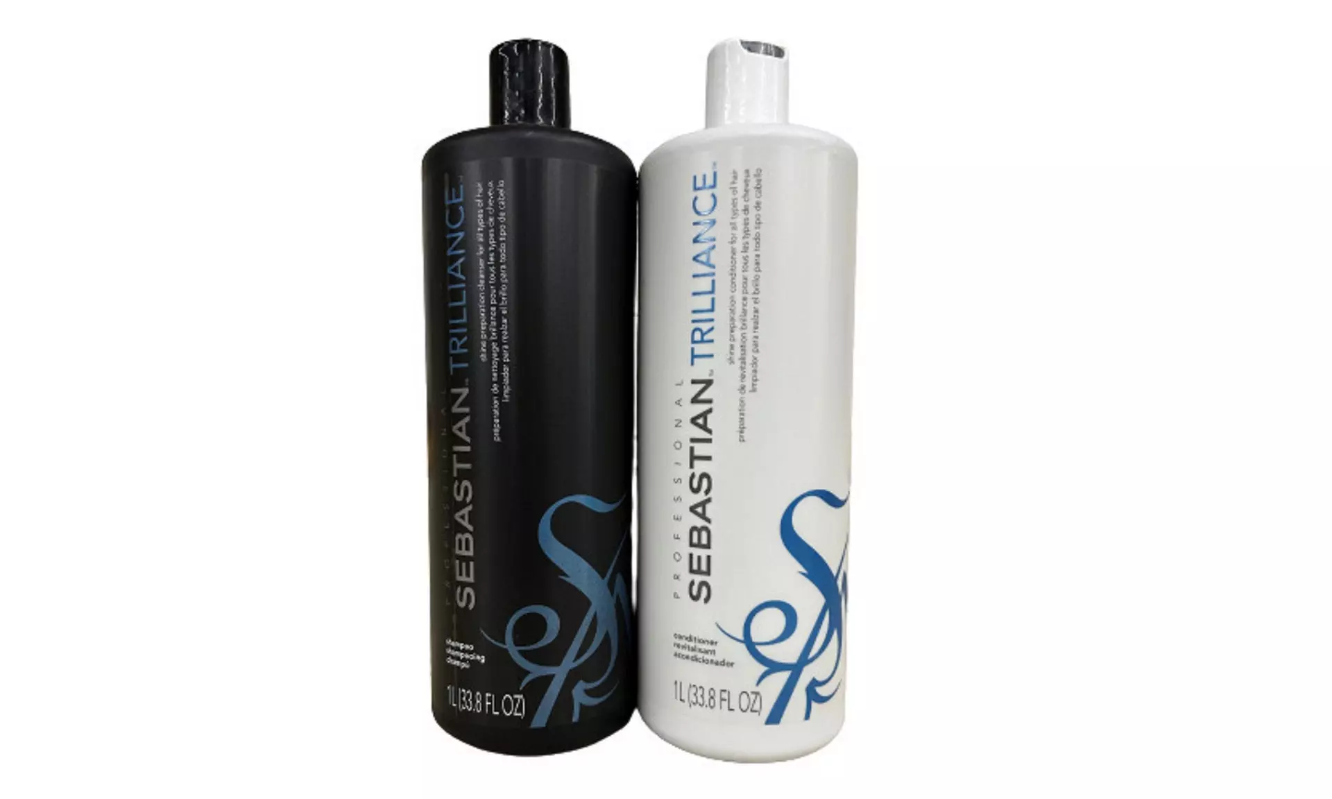 SEBASTIAN Trilliance Shampoo 33.8 Oz & Conditioner 33.8 Oz Liter Size Duo Set