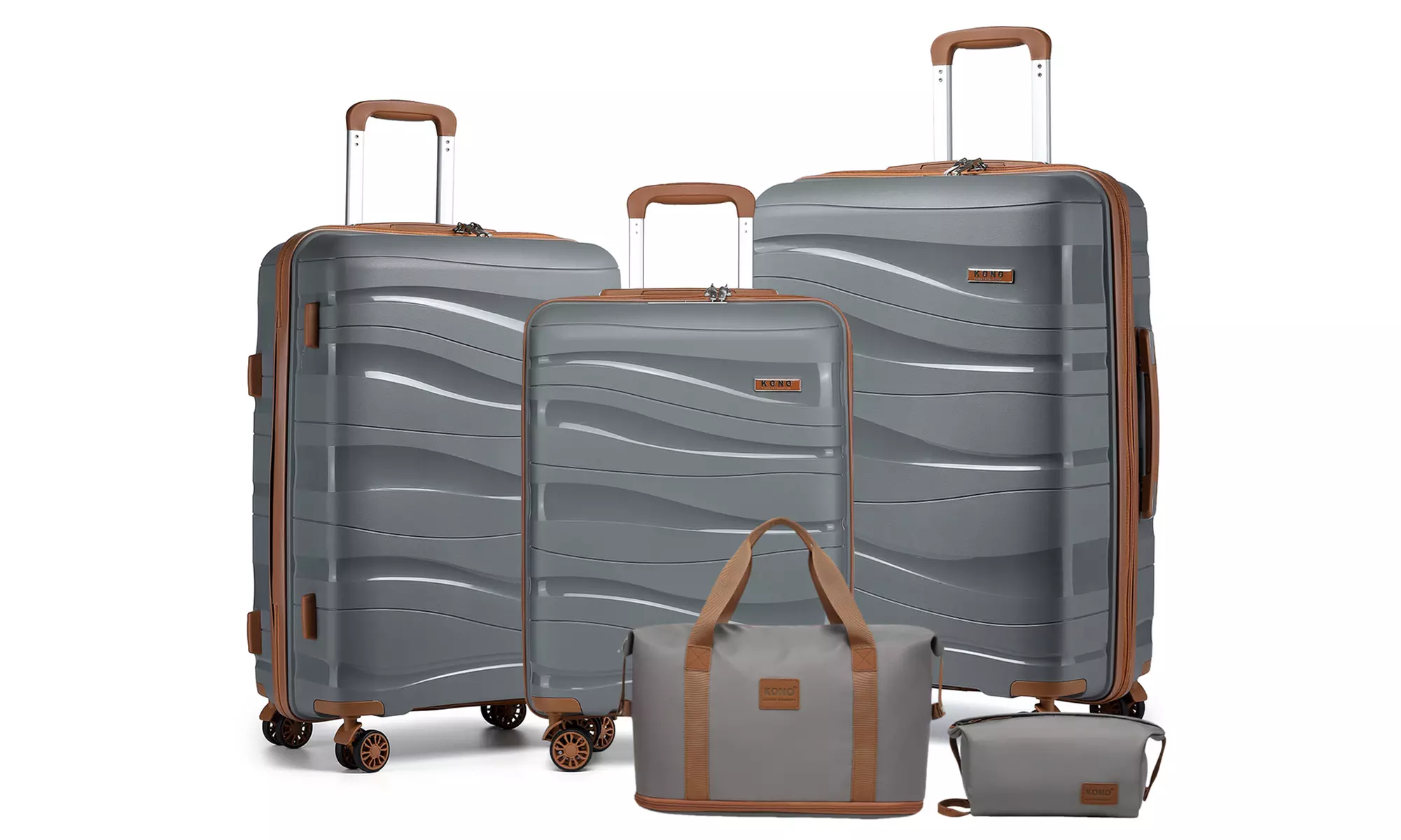 Set de tres maletas con bolso y neceser incluido