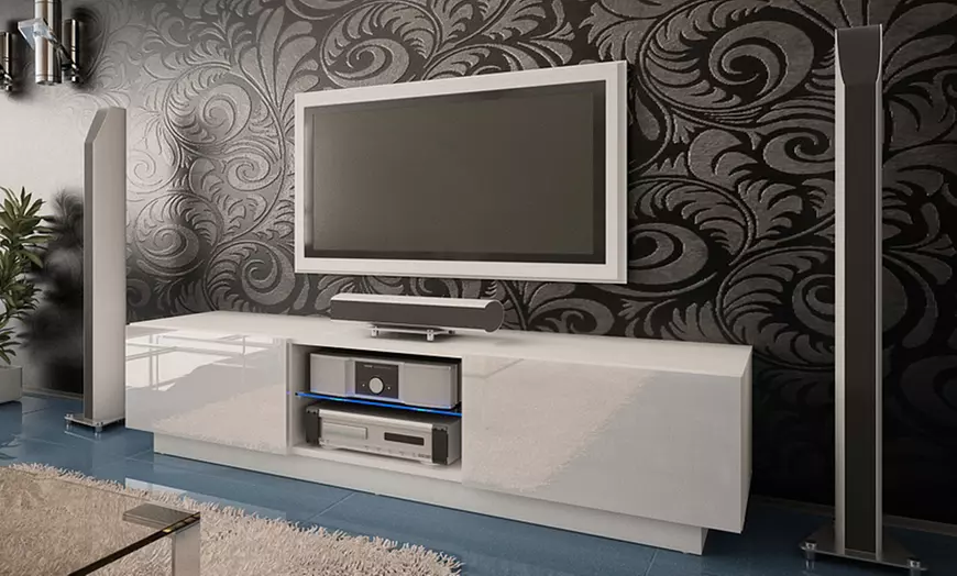 Image 4: Gloss Front TV Cabinet Unit
