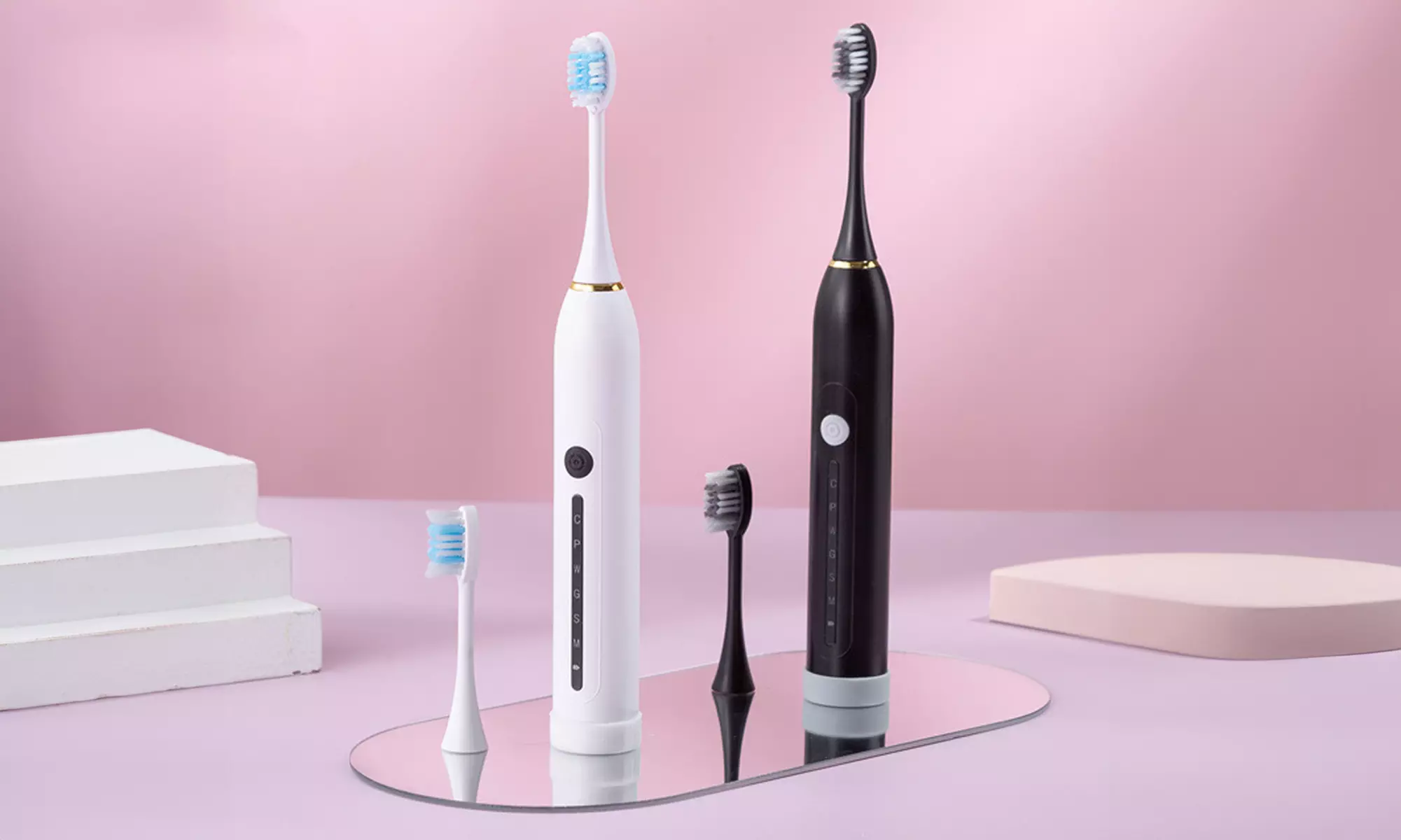 Electric Sonic Toothbrush with 6 Cleaning modes and 8 Brush Heads