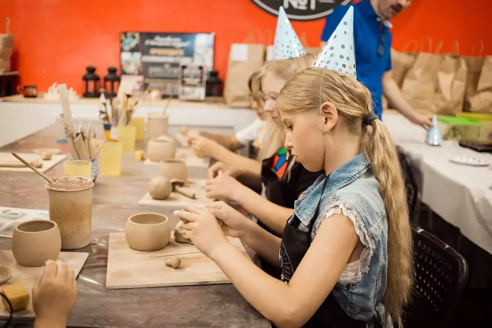 2-Hour Pottery with Optional Painting Class for 1, 2, 3 or 4 People