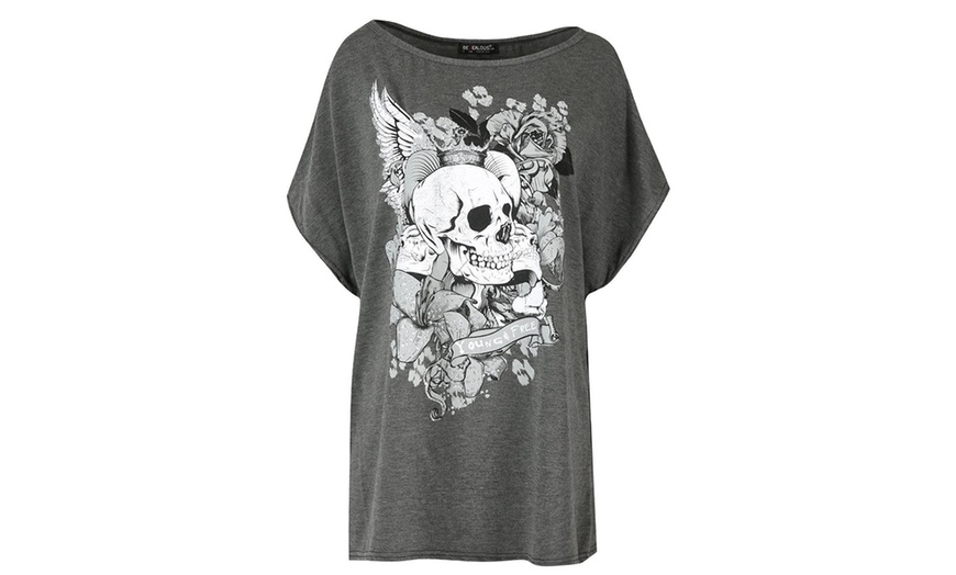 Image 10: Oops Halloween-Themed Oversized Baggy Top